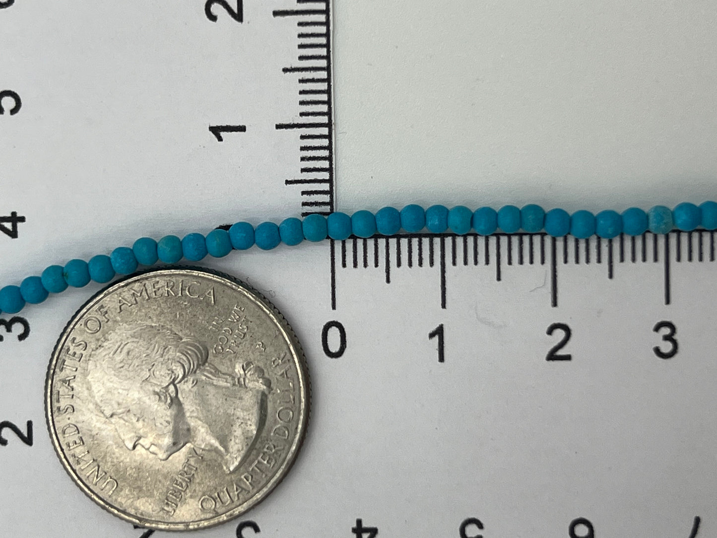 Turquoise Beads 2mm 1 Strand(40cm)