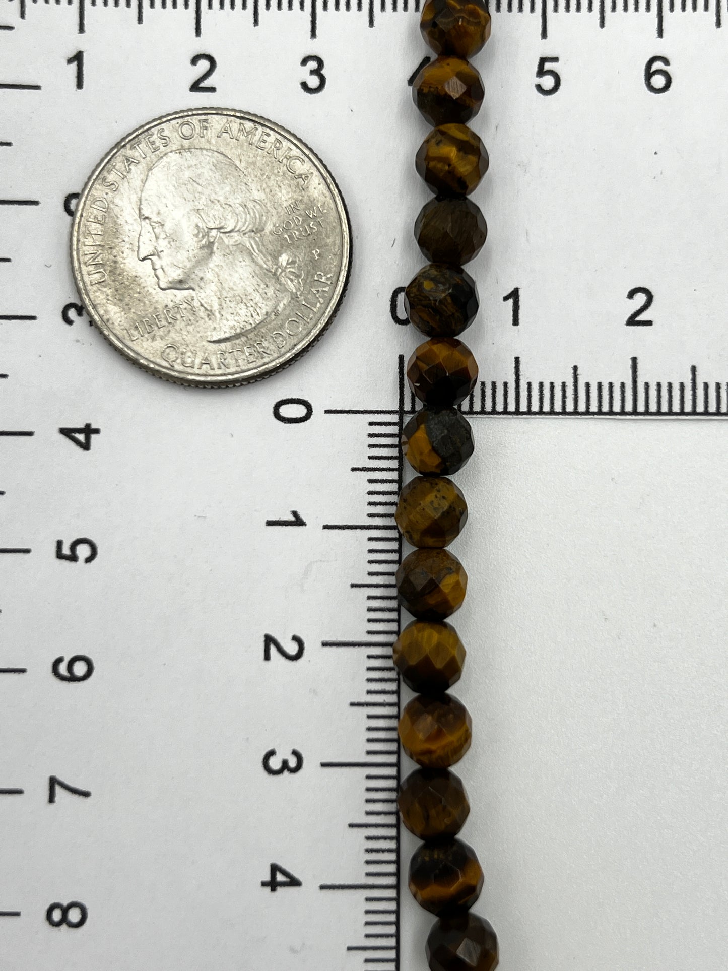 Tiger Eye 6mm Facet 1 Strand (40cm)