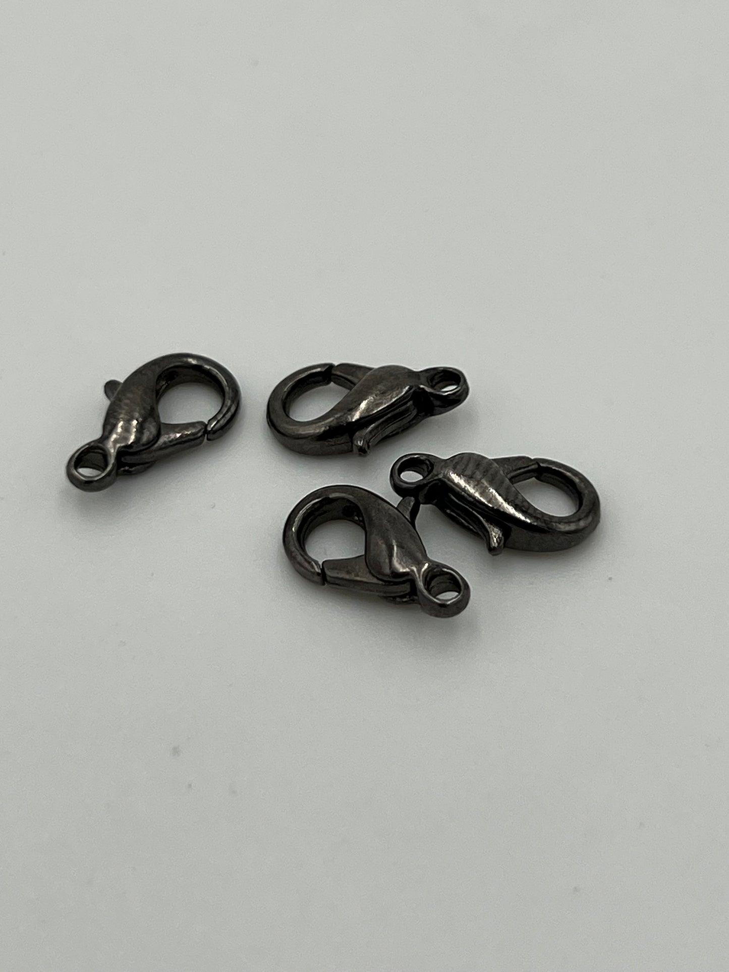 12mm Gunmetal Finish Lobster Claw Clasp 50 Pack