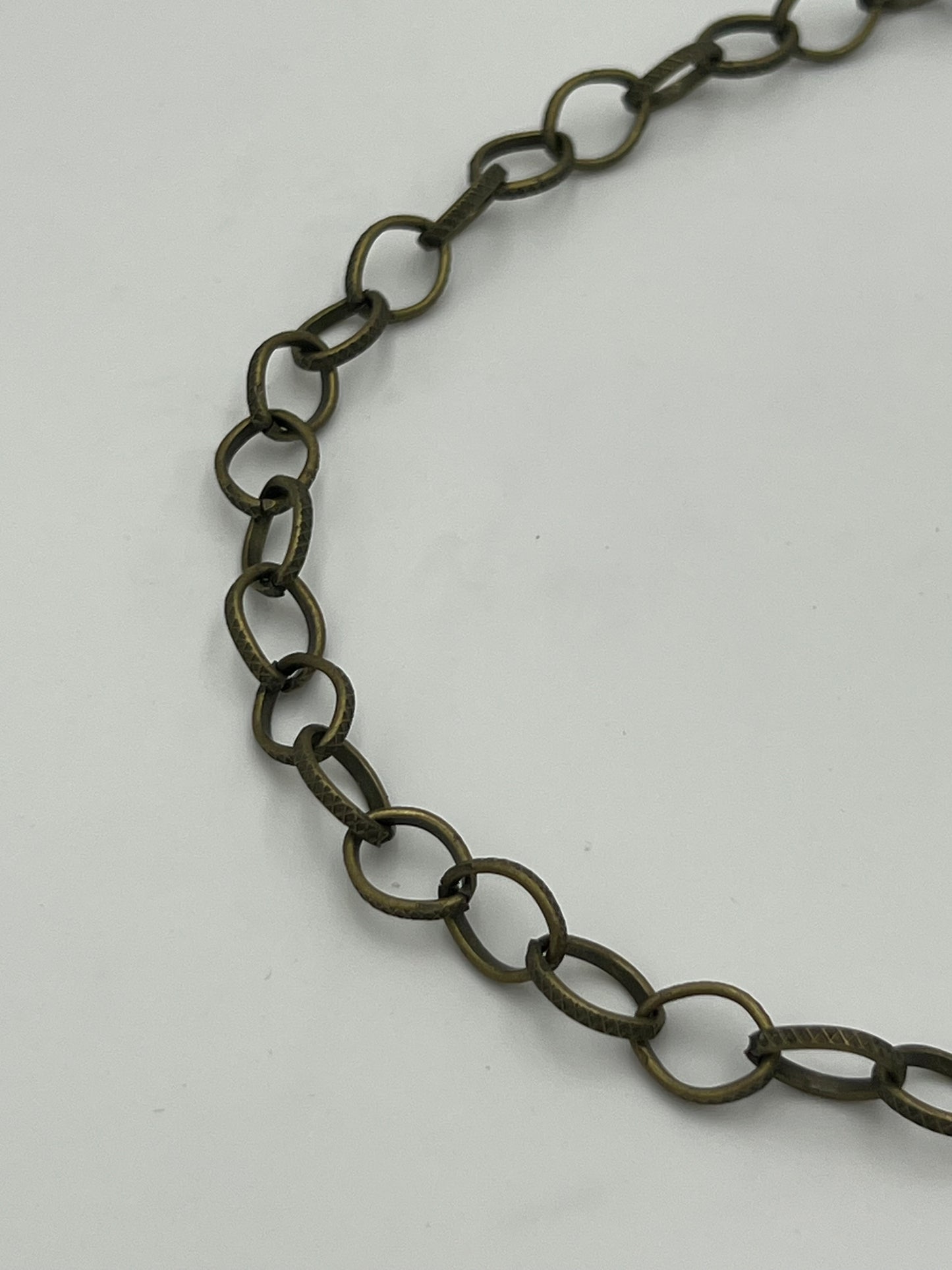 9x12mm Antique Bronze Pattern Link Chain Priced Per Foot