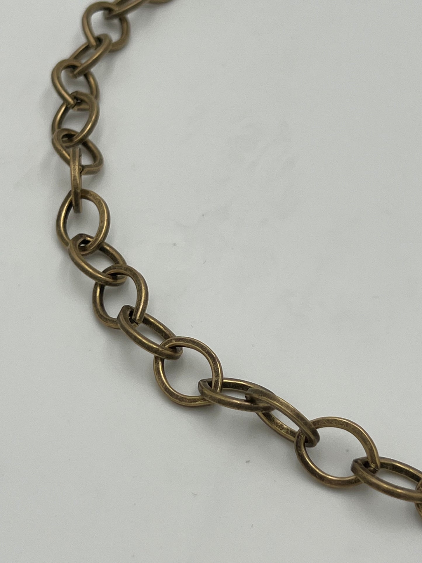 15x11mm Antique Gold Plated Oval Chain Priced Per Foot