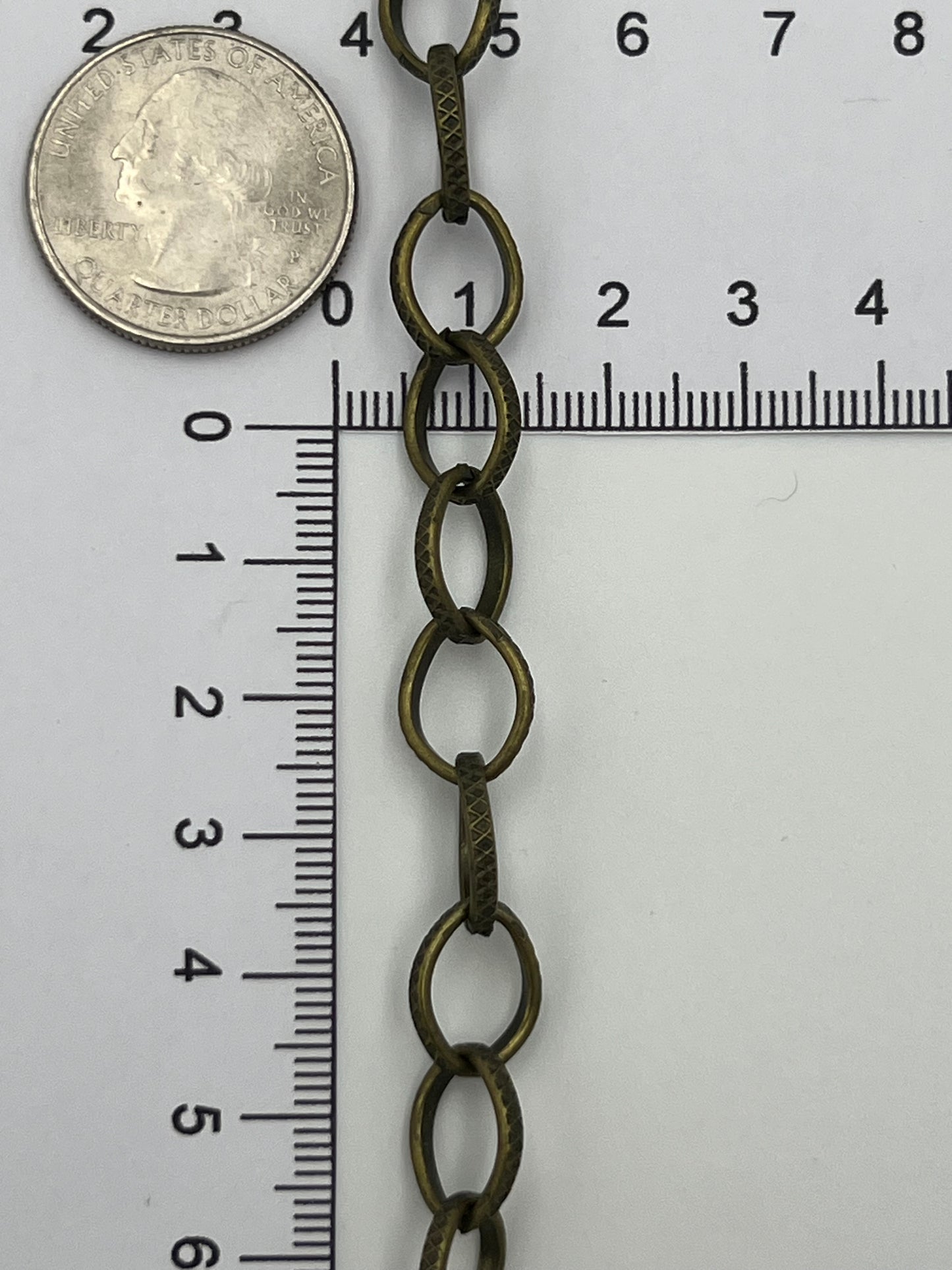 9x12mm Antique Bronze Pattern Link Chain Priced Per Foot