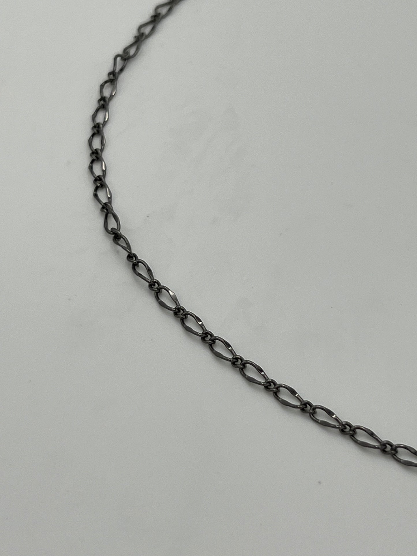 3mm Gunmetal Finish Fancy Curb Chain Priced Per Foot