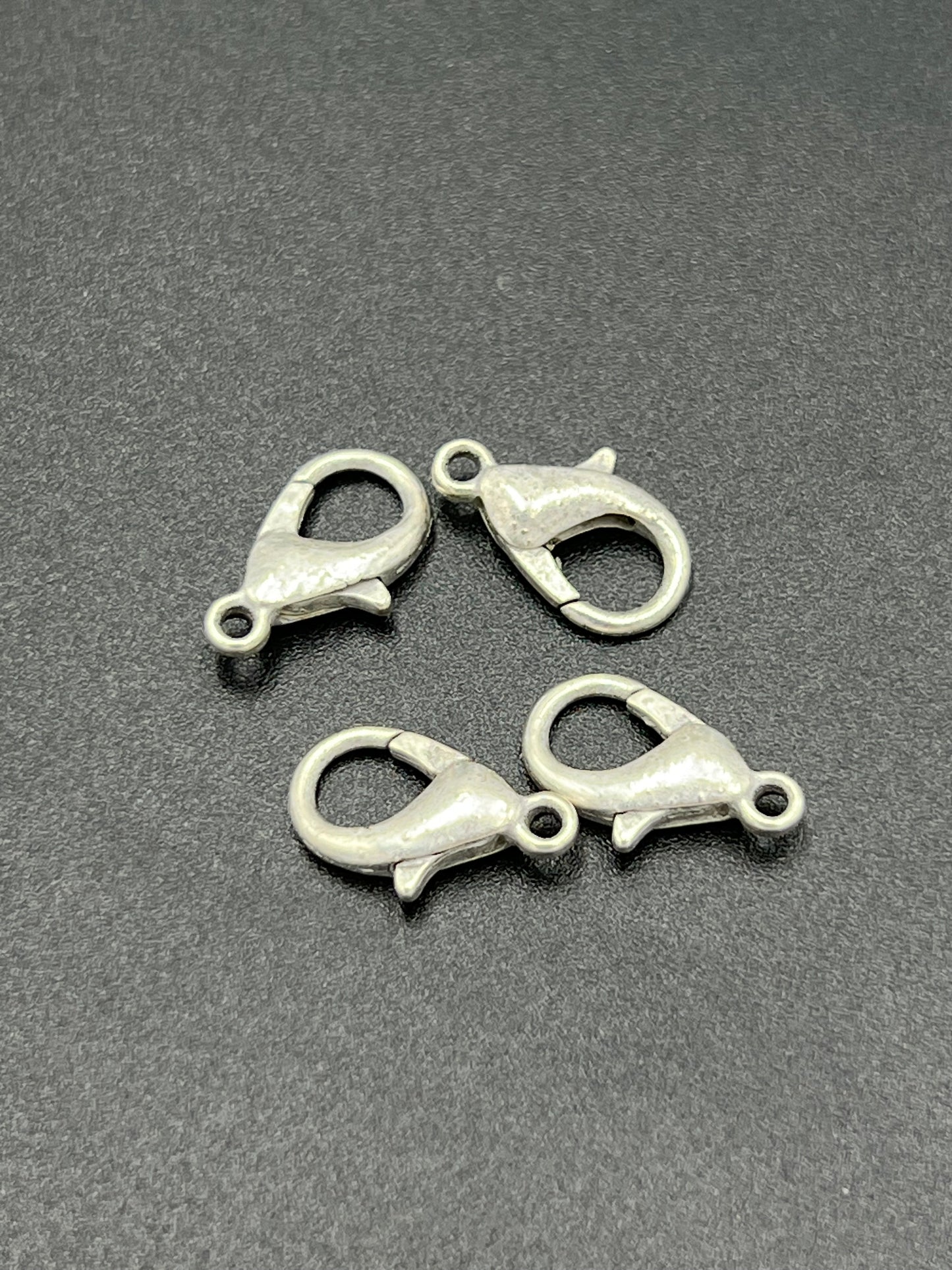 14mm Antique Silver Plated Lobster Claw Clasp