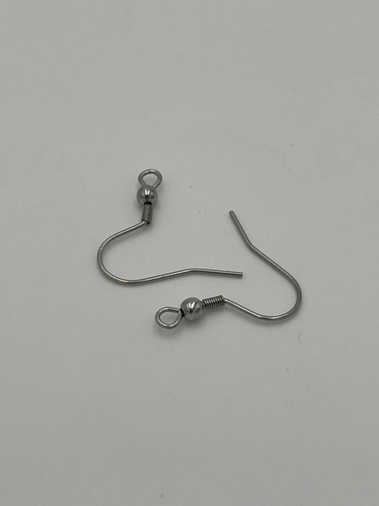 27mm Stainless Steel Earwire 72 Pack
