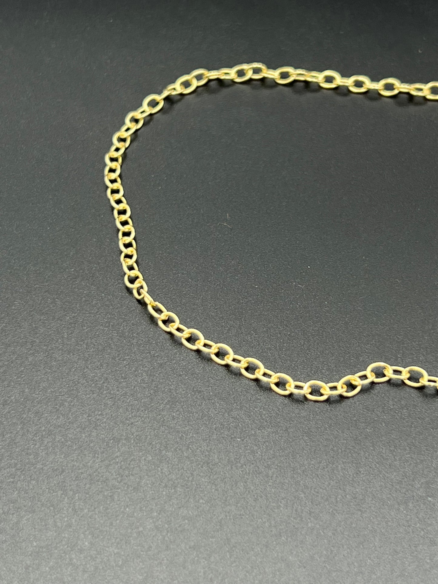 3x4mm Gold Plated Oval Chain Priced Per Foot