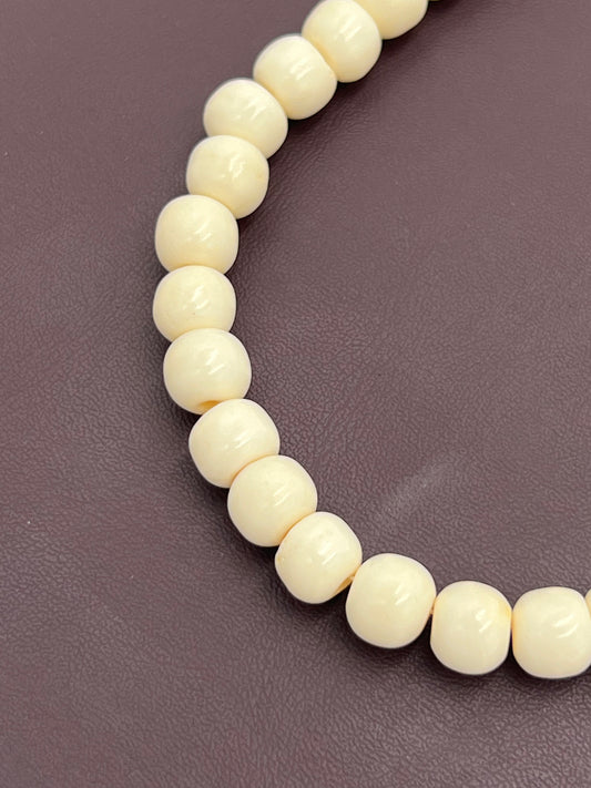 Bone 10mm Cream Beads 1 Strand (40cm)