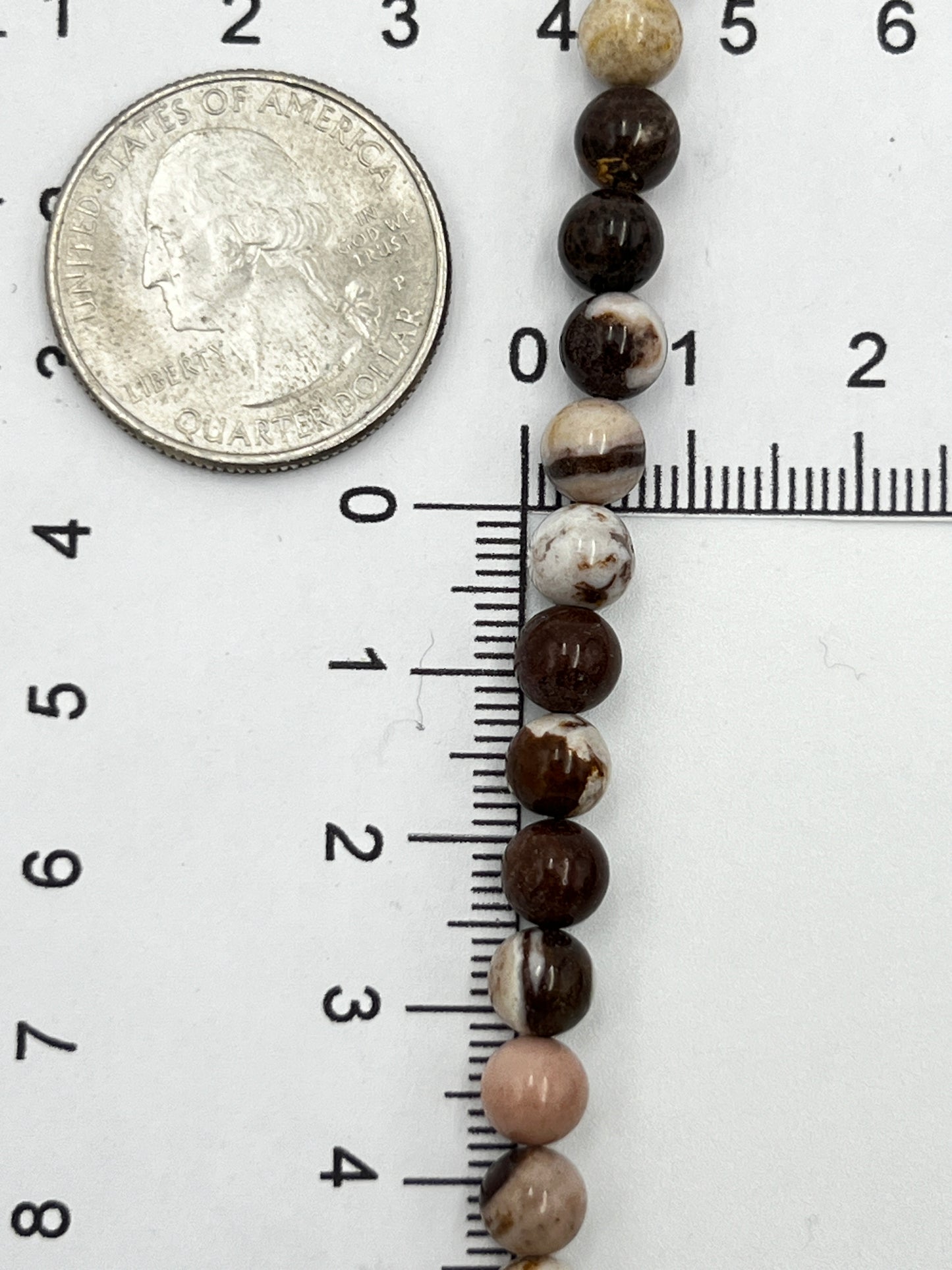 Brown Agate 6mm 1 Strand (40cm) 55 Beads