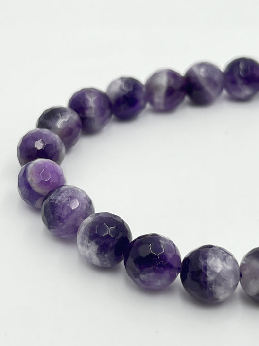 Cape Tooth Amethyst 12mm Facet 1 Strand (40cm)