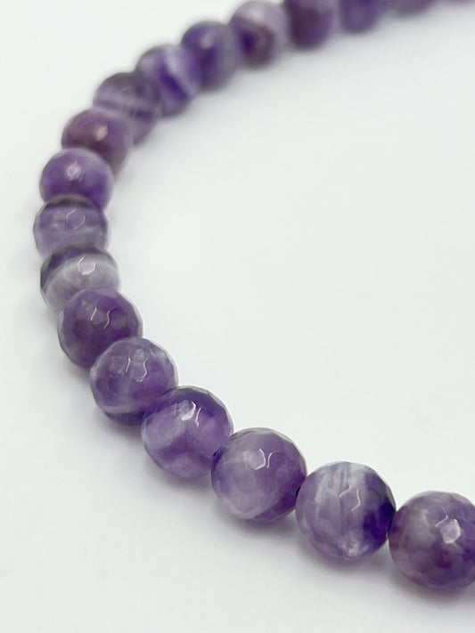 Cape Tooth Amethyst 10mm Facet 1 Strand (40cm)