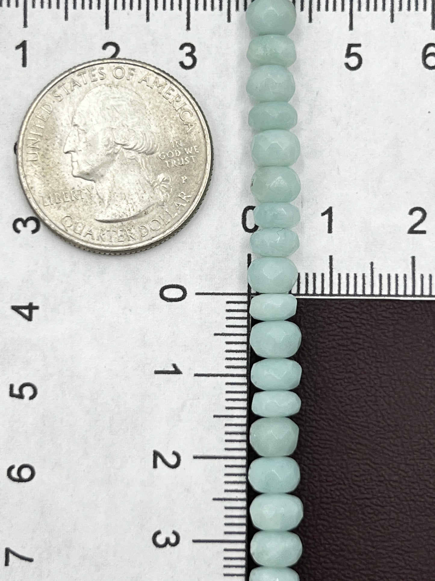 Amazonite 6x4mm Rondell Beads 1 Strand (40cm)