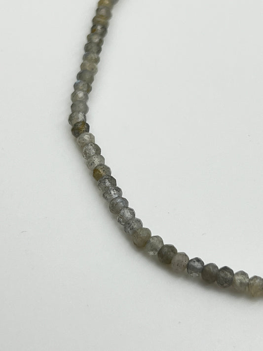 Grade A Labradorite 4mm Faceted Rondell Beads 1 Strand (40cm)