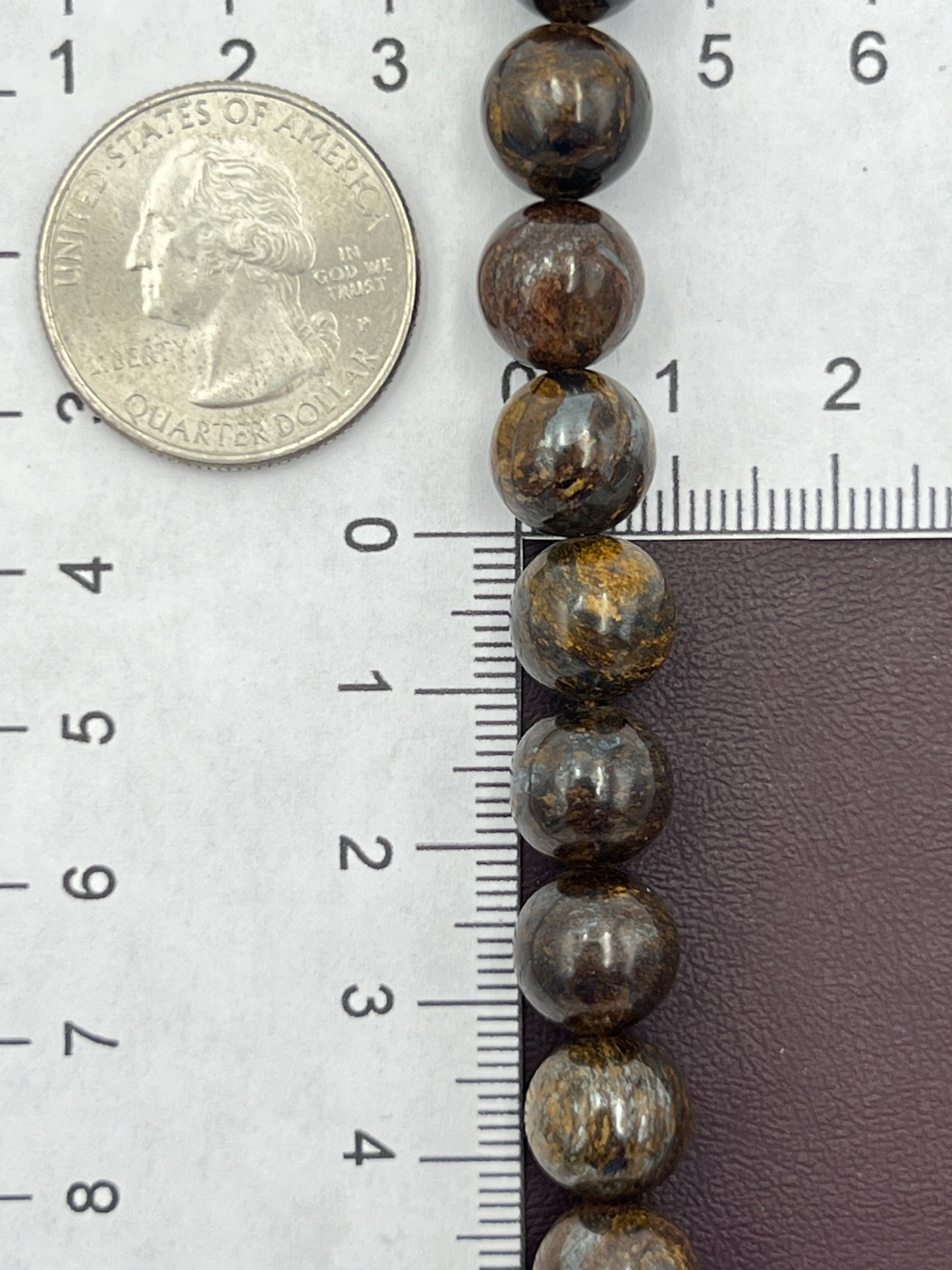 10mm Bronzite Beads 1 Strand (40cm)