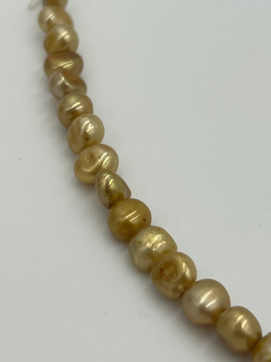 Freshwater Pearl Large Hole Cream Colored 1 Strand (20cm)