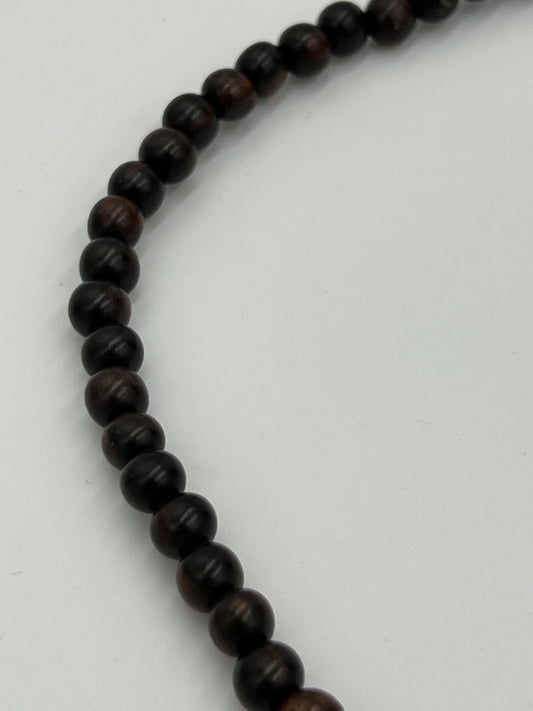 8mm Ebony Wood Beads 1 Strand (40cm)
