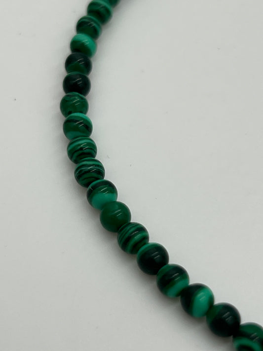 Synthetic Malacite 4mm 1 Strand (40cm)