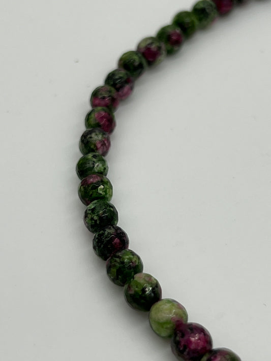 Ruby Ziosite 6mm Faceted 1 Strand (40cm)