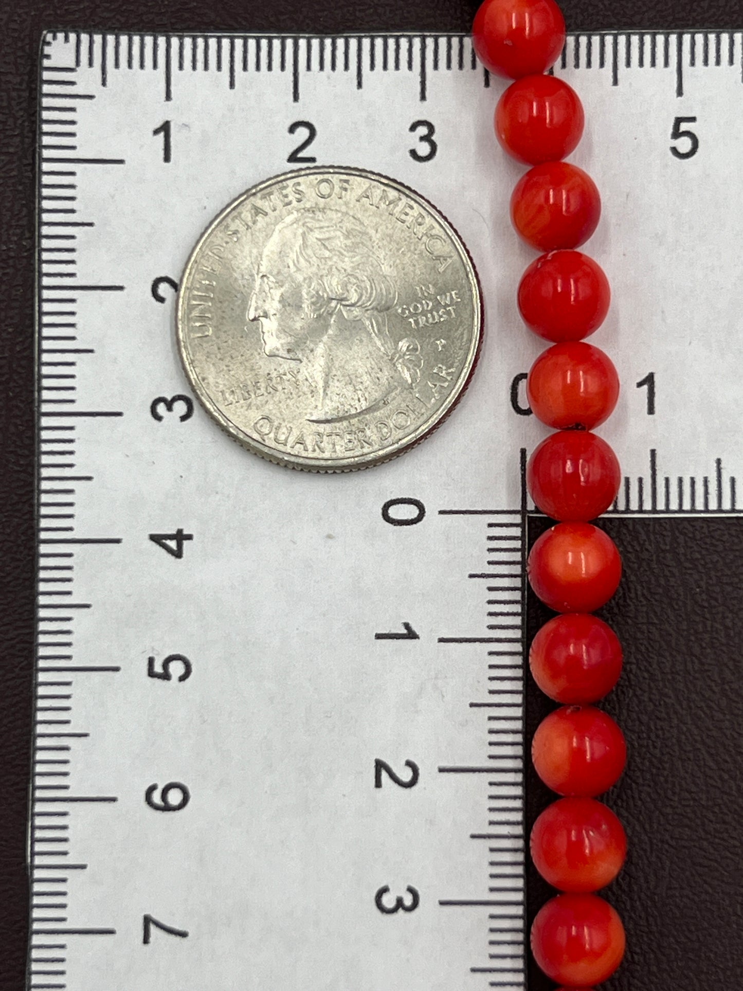 6mm Red Coral 1 Strand (40cm)