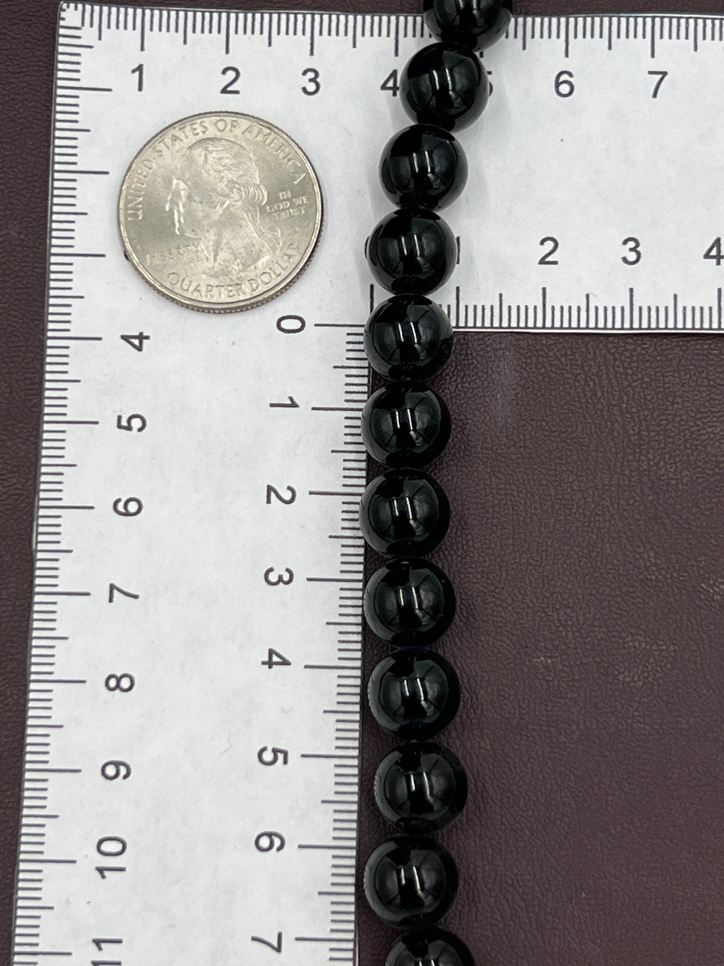 10mm Black Onyx Large Hole 1 Strand (20cm)