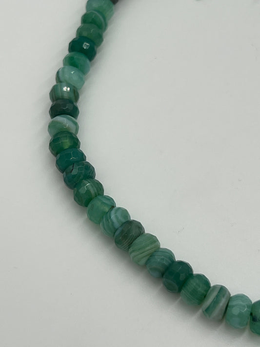 Assorted Faceted 8x4mm Agate 1 Strand (40cm)