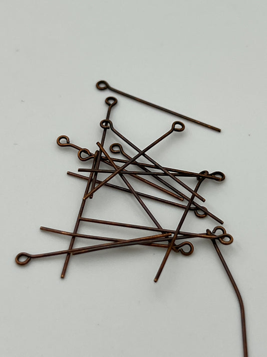 Headpin Antique Copperplated 1 Inch 144 Pack