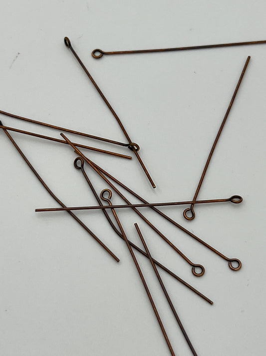 3 Inch Eyepin Antique Copper 144 Pack