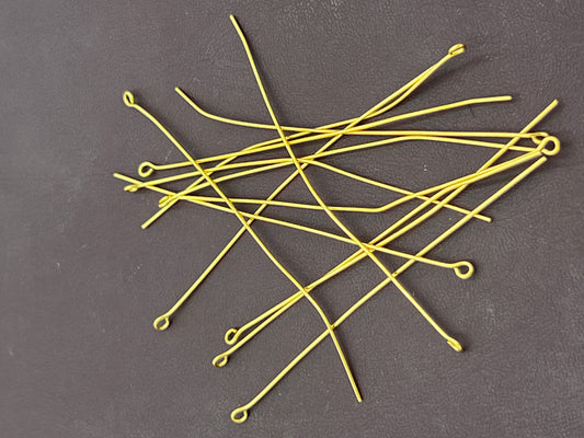 3 Inch x .029 Dia Goldplated Eyepin 144 Pack