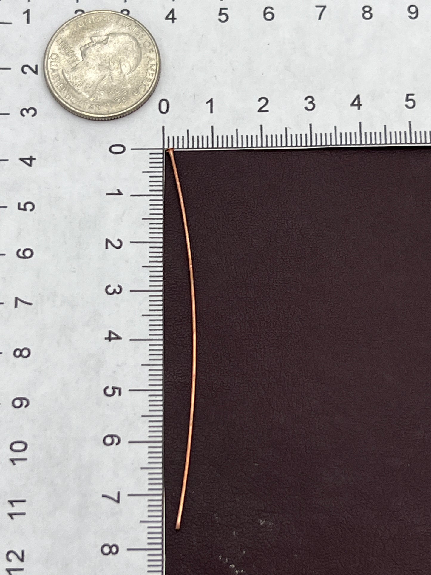 Copper finish 3 Inch Medium Gauge Headpin 1 Oz