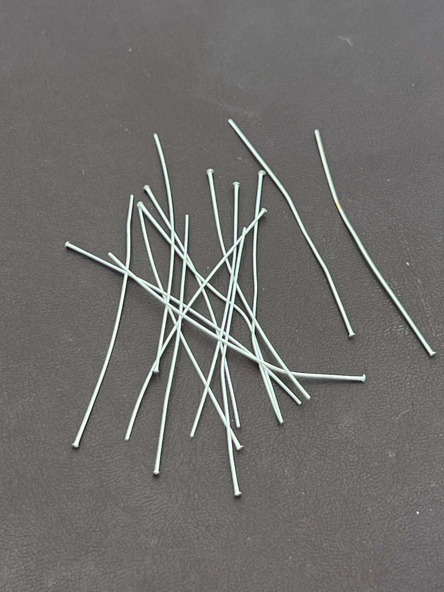 Headpin .02 Dia 24 Gauge 2 Inch Silverplated thin 144 Pack
