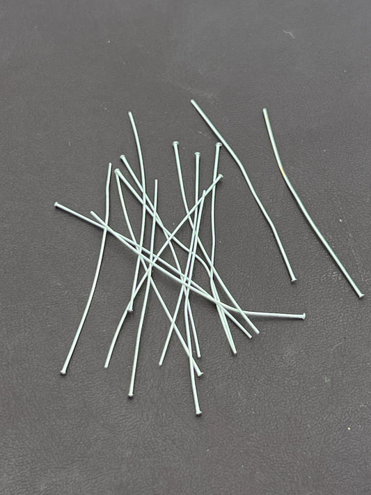Headpin .02 Dia 24 Gauge 2 Inch Silverplated thin 144 Pack