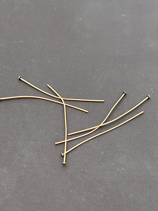 Headpin .029 Dia 21 Gauge 2 Inch Copperplated 144 Pack