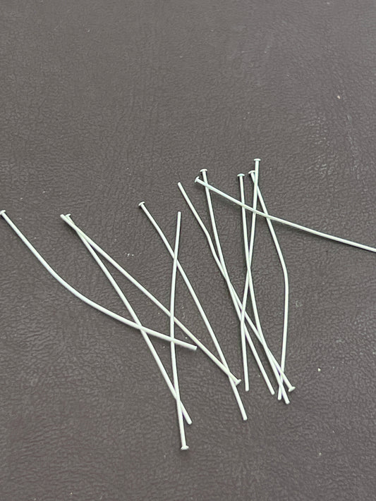 1.5 Inch Silverplated Headpin .024 Gauge 144 Pack