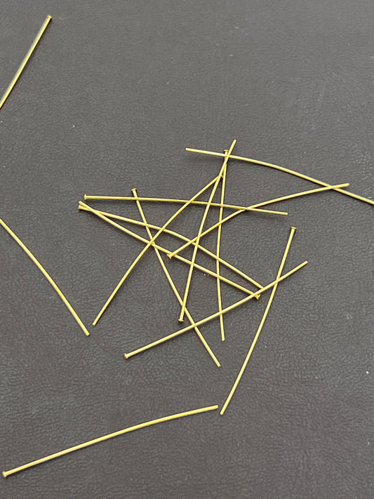 Headpin 1 1/2 inch Goldplated 100 Pack