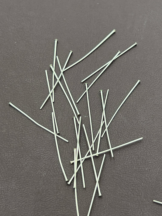 Headpin .020 Nickel Plated 1 Inch Thin 144 Pack