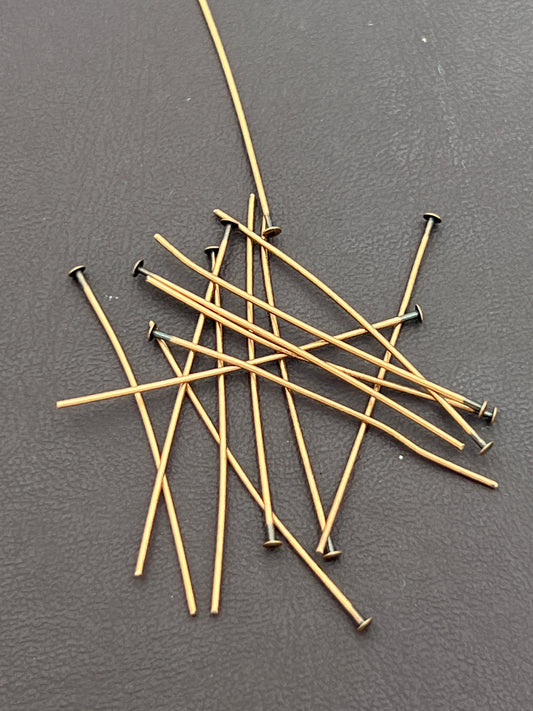 Headpin .029 Dia Antique Copperplated 1.5 Inch 144 Pack
