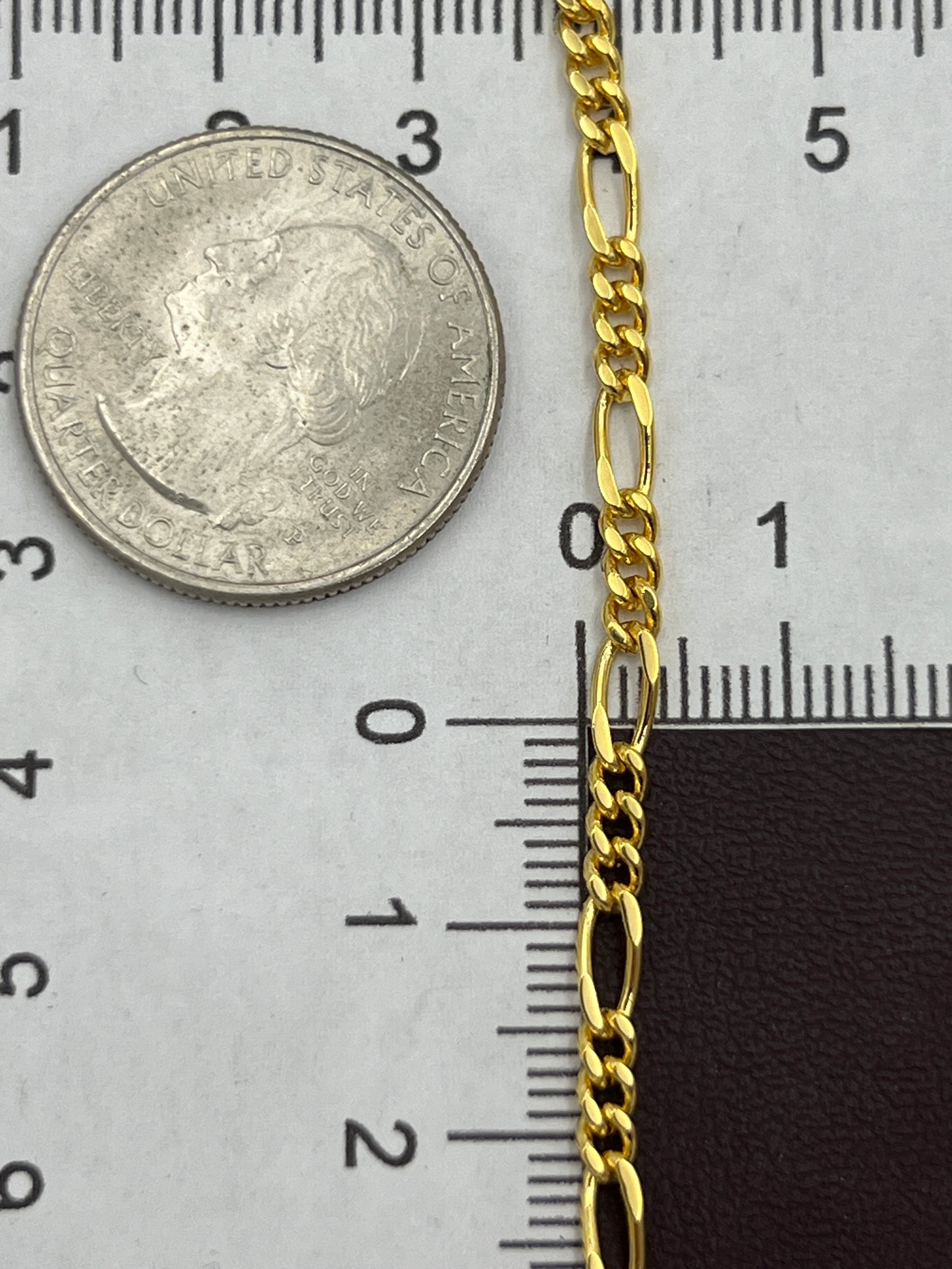 7x3mm Gold Small Link Curb Chain Priced Per Foot