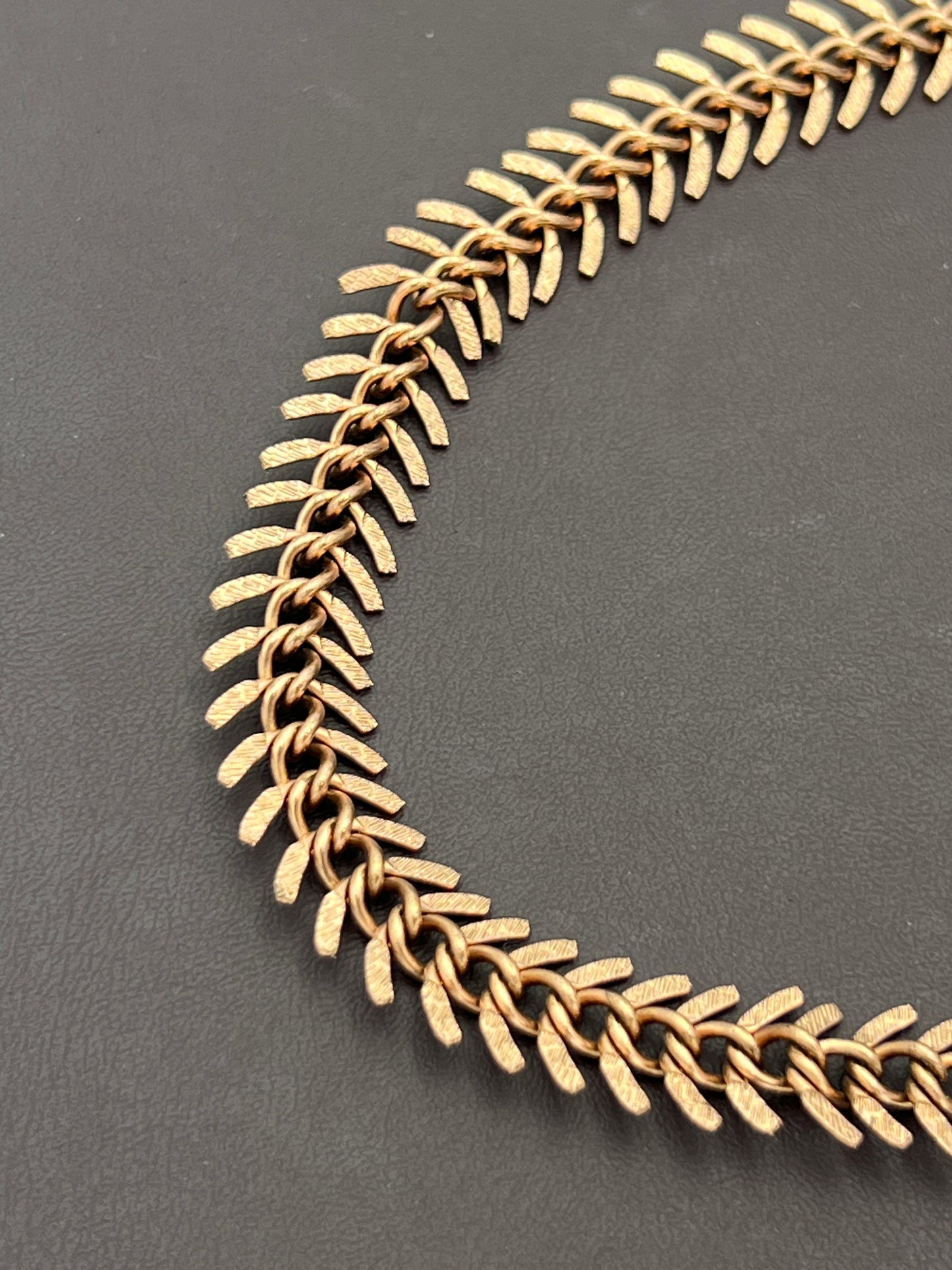 Fishbone Chain Antique Copperplated Priced Per Foot