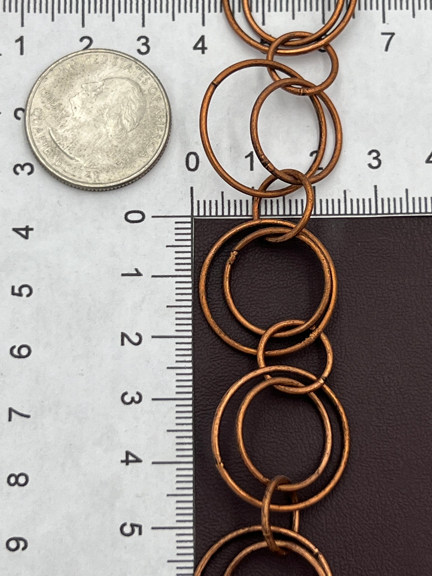 20mm 2 Ring Antique Copper Chain Priced Per Foot