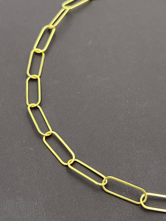 Gold Filled Paperclip Chain Priced Per Foot