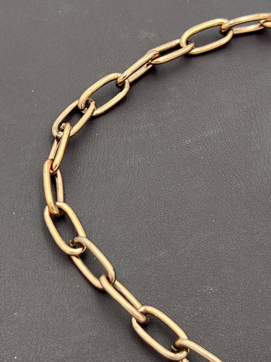 Antique Copper 11x17mm Long Plain Oval Link Chain Priced Per Foot