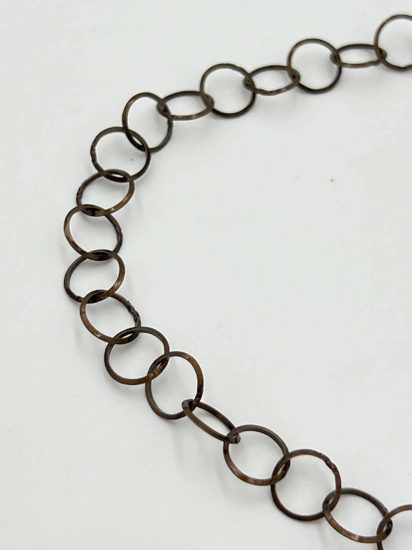 Italian Chain Antique Brass 10mm Beveled Link e-coat Priced Per Foot