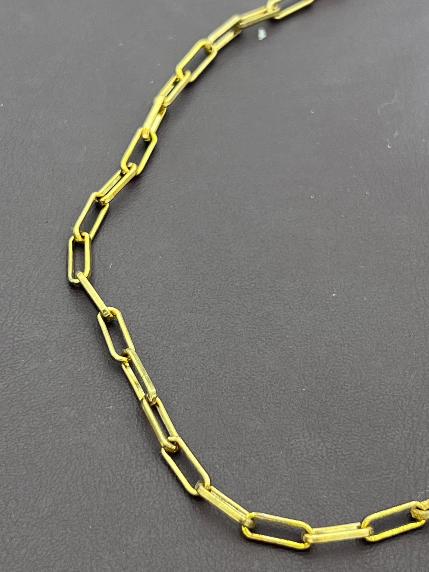 10x4mm Paperclip Chain Goldplated Priced Per Foot