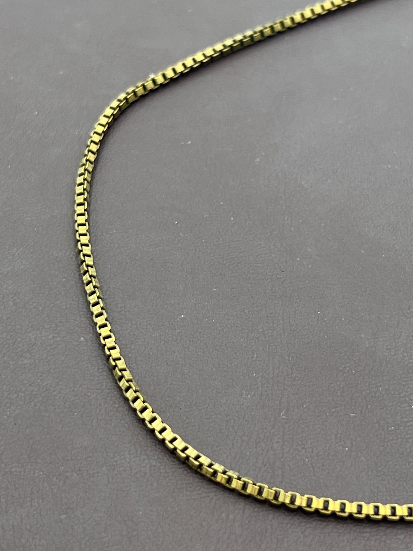 Venetian Box Chain 2mm Antique Goldplated Priced Per Foot