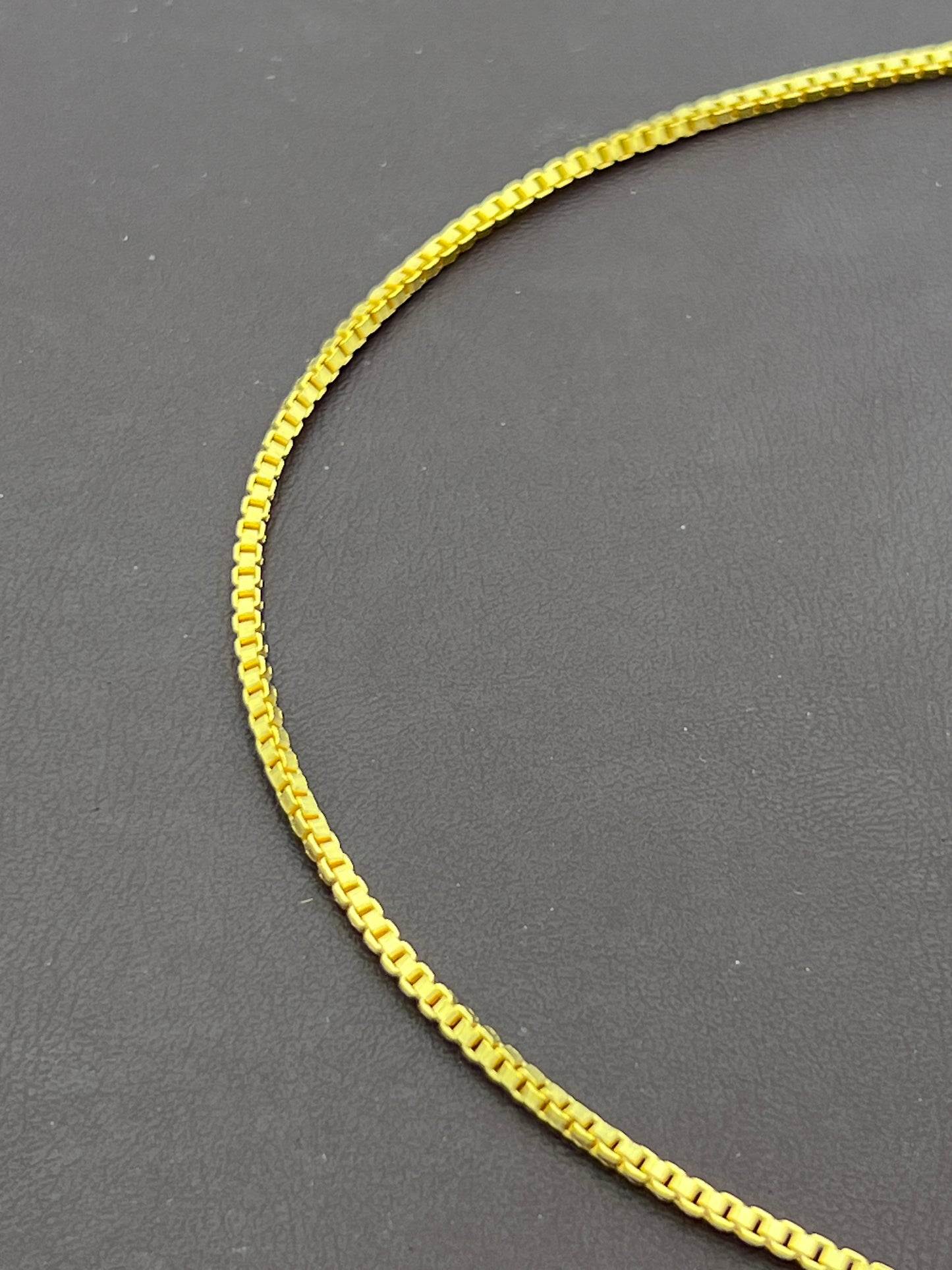 Venetian Box Chain 2mm Matte Goldplated Priced Per Foot