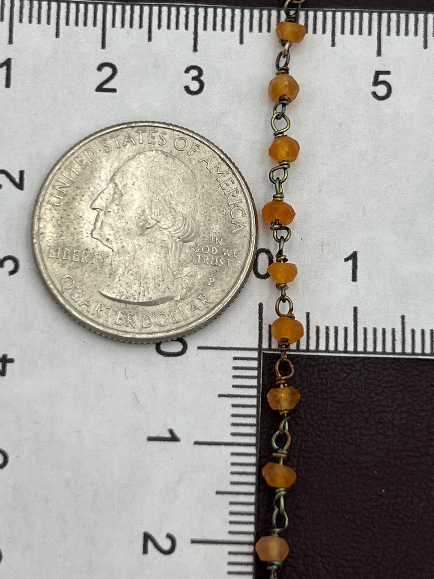 Linked Carnelian Chain Priced Per Foot