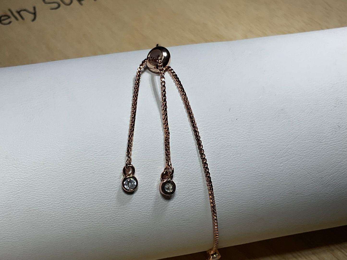 3mm CZ Bracelet Rose Gold Plated