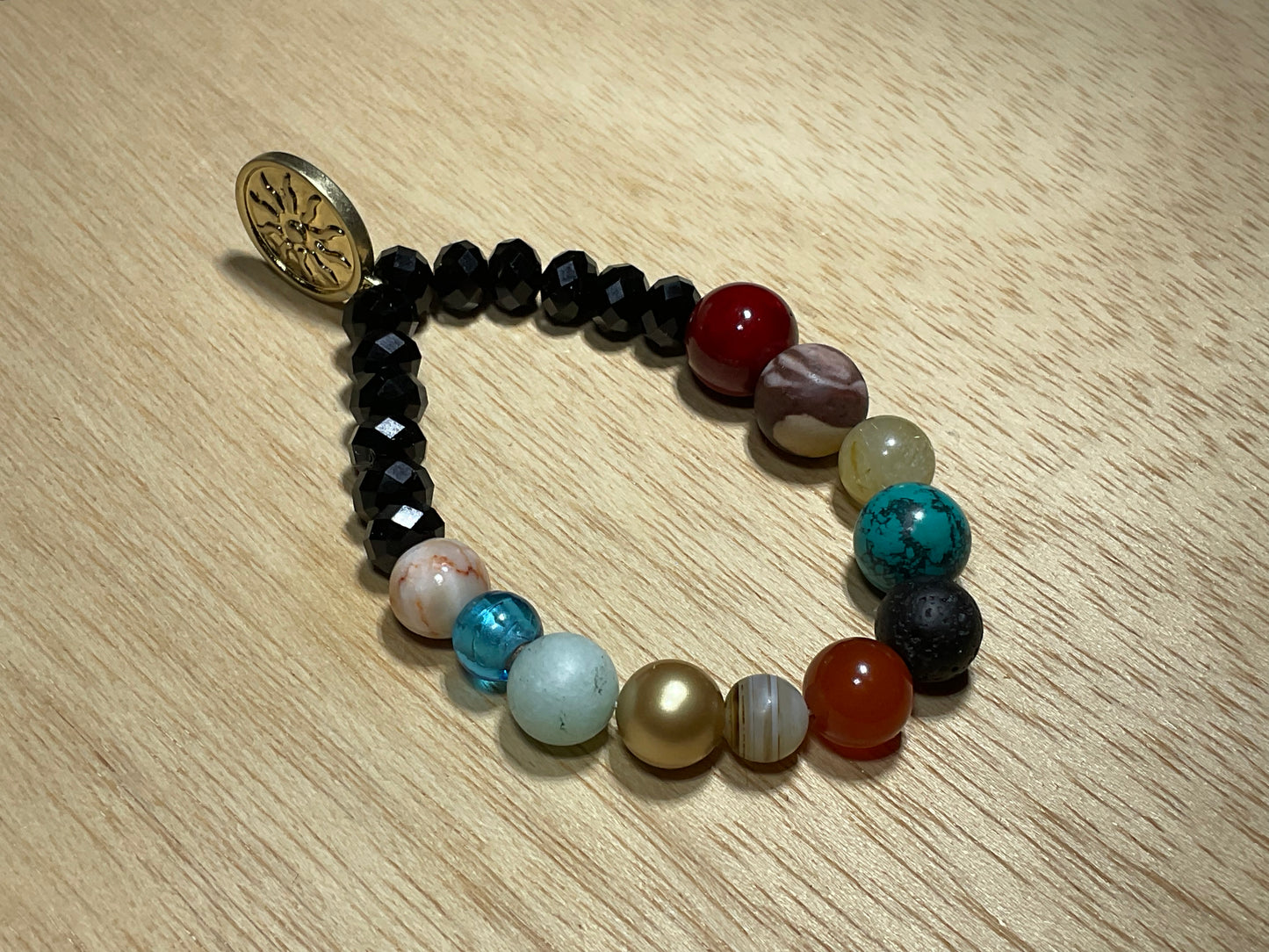 Cosmic Solar-system Gemstone Bracelets