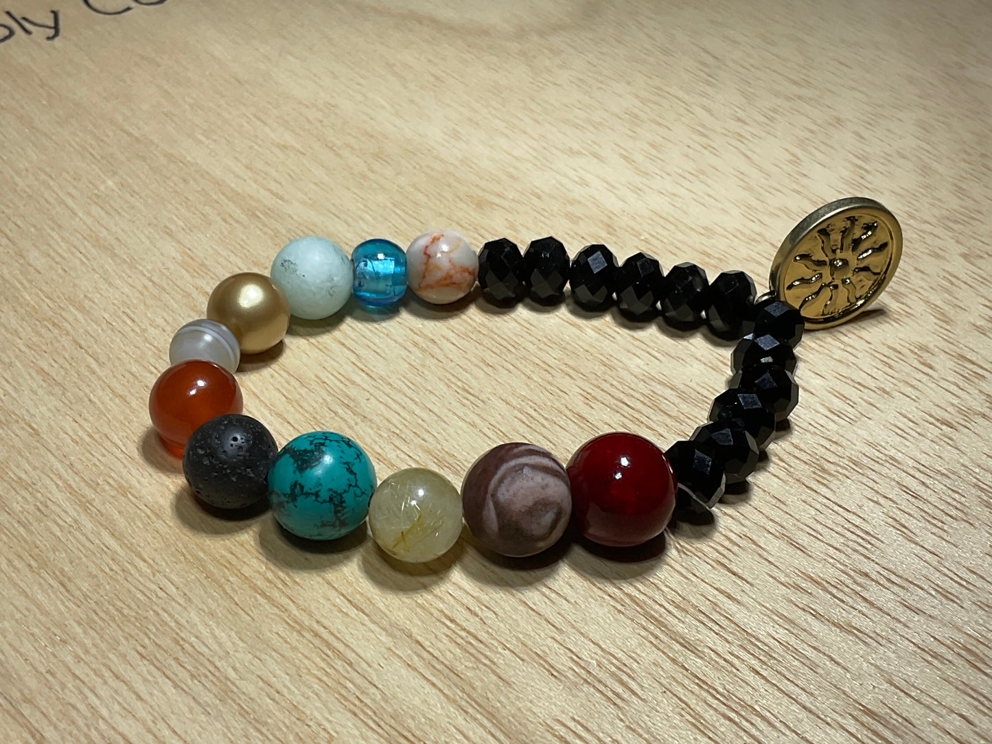 Cosmic Solar-system Gemstone Bracelets