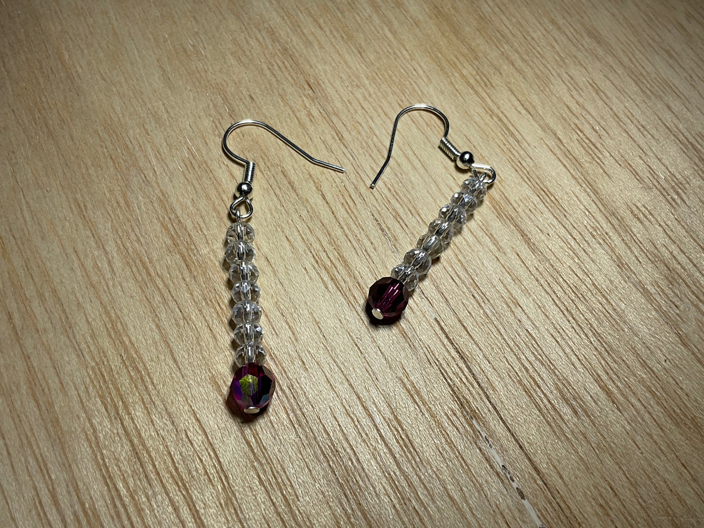 Swarovski Crystal and Glass Spacer Earrings