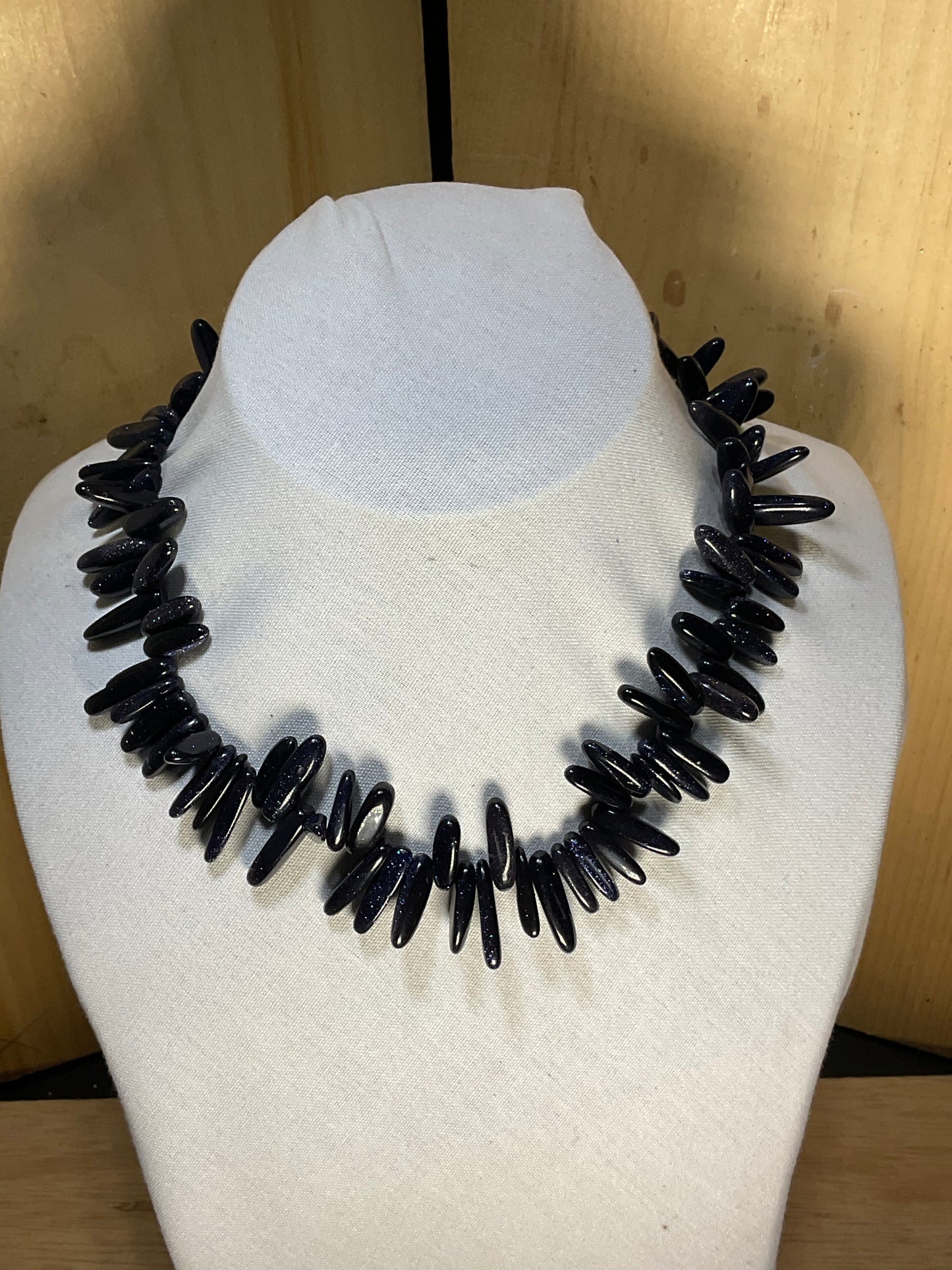 Blue Goldstone Necklace